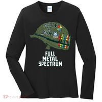 Born To Math Full Metal Spectrum Autism Awareness Women's Long Sleeve Shirt thumb 0
