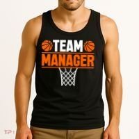 Basketball Team Manager Sports Game Lovers Premium Tank Top thumb 3