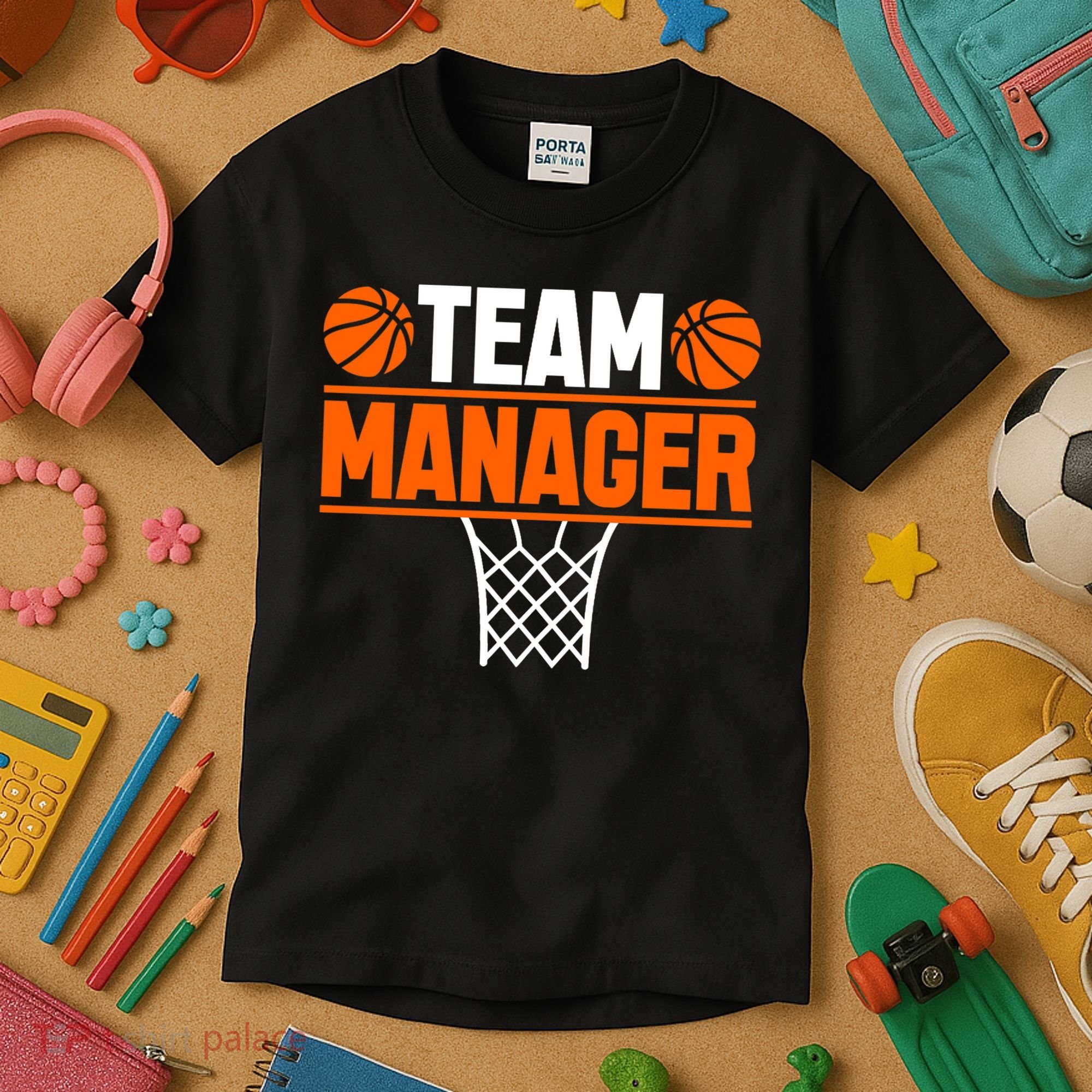 Basketball Team Manager Sports Game Lovers Premium Kids T-Shirt