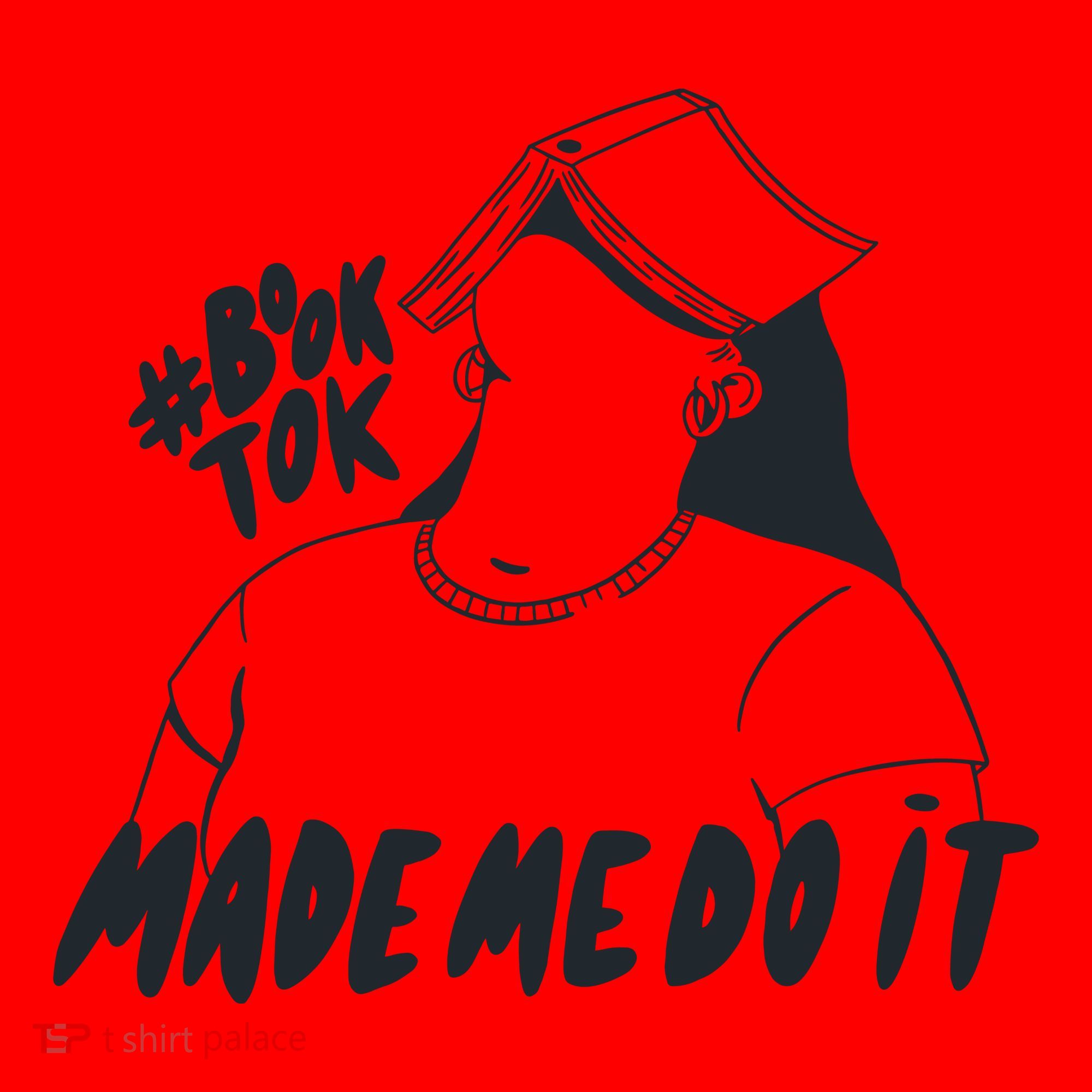 Book Tok Made Me Do It Santa Hat