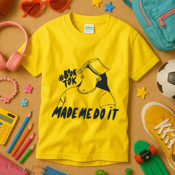 Book Tok Made Me Do It Kids T-Shirt