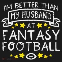 Better Than My Husband At Fantasy Football Funny Wife Women's Hoodie thumb 2