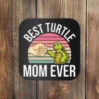 Best Turtle Mom Ever Turtle Tortoise Coaster thumb 0