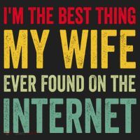 Best Thing My Wife Ever Found On The Internet Funny Husband Cool Gift Women's Sweatshirt thumb 2