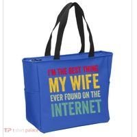 Best Thing My Wife Ever Found On The Internet Funny Husband Cool Gift Tote Bag thumb 2