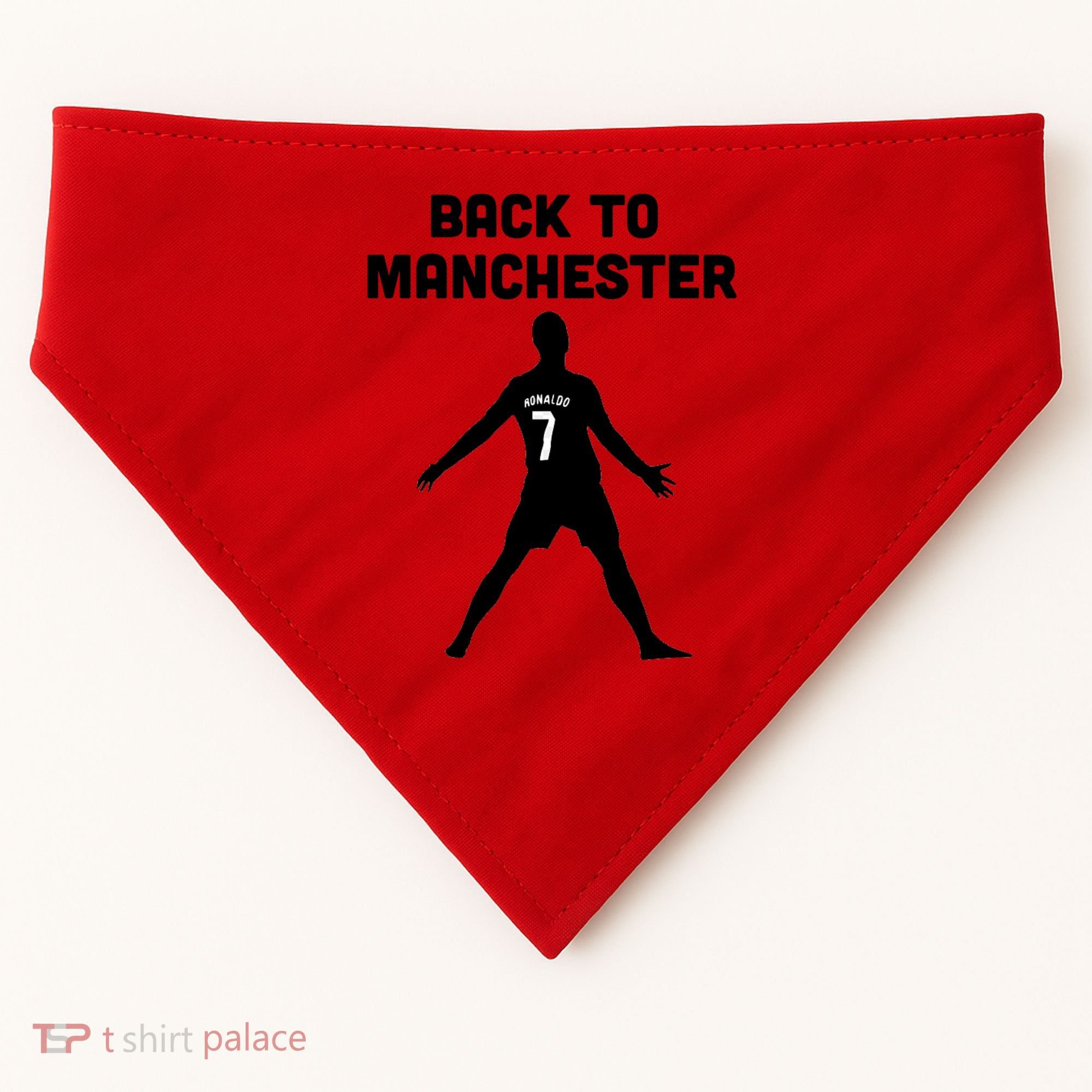 Back To Manchester Ronaldo 7 USA-Made Doggie Bandana