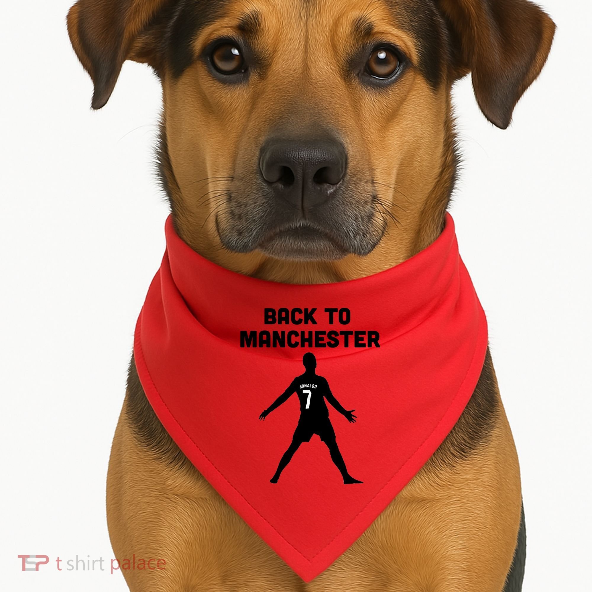 Back To Manchester Ronaldo 7 USA-Made Doggie Bandana