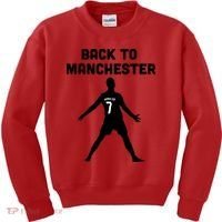 Back To Manchester Ronaldo 7 Kids Sweatshirt thumb 0