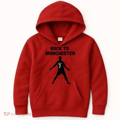 Back To Manchester Ronaldo 7 Kids Hoodie