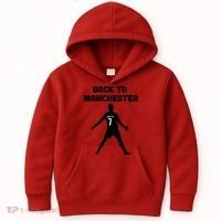Back To Manchester Ronaldo 7 Kids Hoodie thumb 0