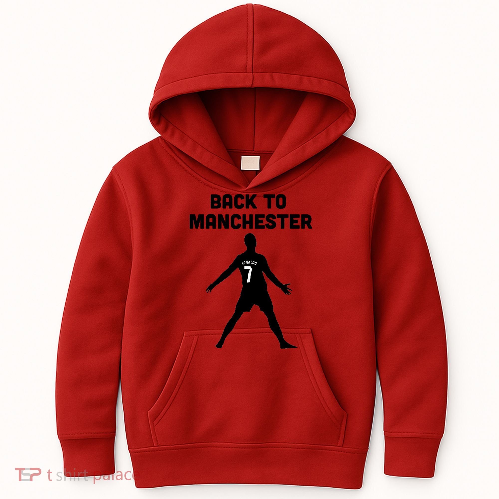 Back To Manchester Ronaldo 7 Kids Hoodie