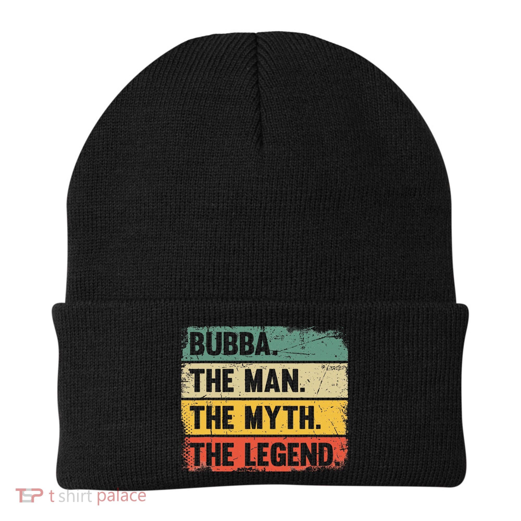 Bubba The Man The Myth The Legend Retro Gift For Bubba Beanie