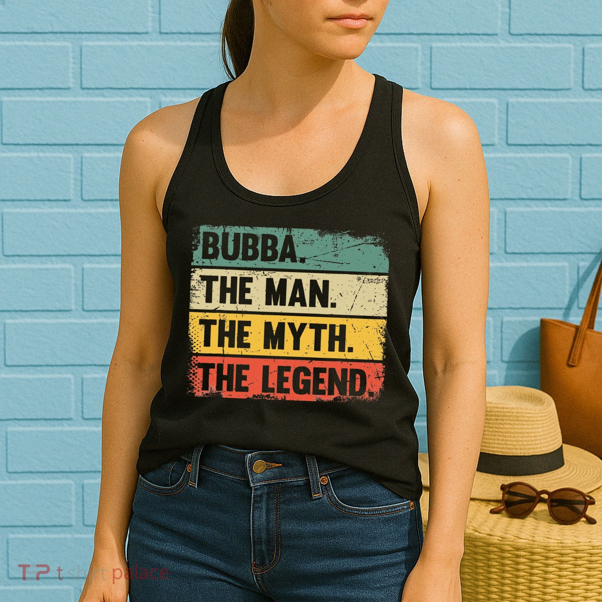 Bubba The Man The Myth The Legend Retro Gift For Bubba Women's Tank Top