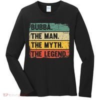 Bubba The Man The Myth The Legend Retro Gift For Bubba Women's Long Sleeve Shirt thumb 0