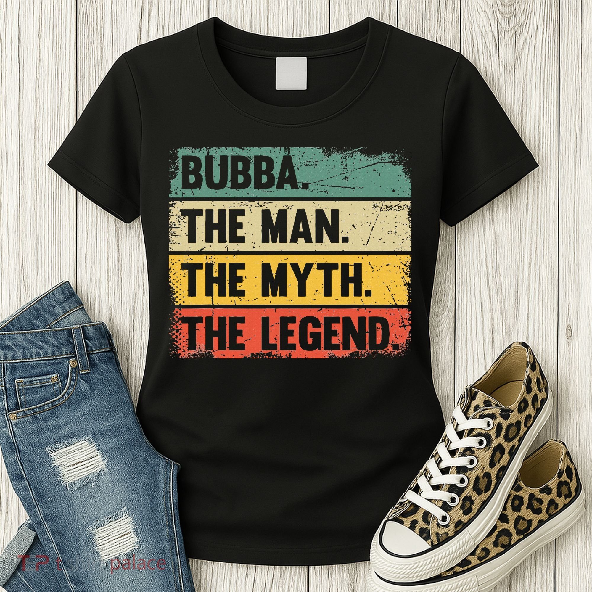 Bubba The Man The Myth The Legend Retro Gift For Bubba Women's T-Shirt