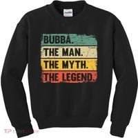 Bubba The Man The Myth The Legend Retro Gift For Bubba Kids Sweatshirt thumb 0