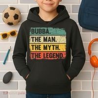 Bubba The Man The Myth The Legend Retro Gift For Bubba Kids Hoodie thumb 2