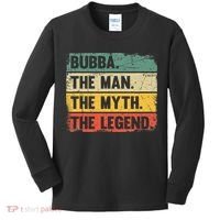 Bubba The Man The Myth The Legend Retro Gift For Bubba Kids Long Sleeve Shirt thumb 0