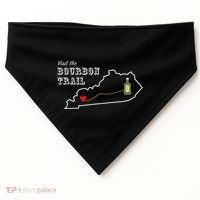 Bourbon Trail Map Kentucky Whiskey Drinking USA-Made Doggie Bandana thumb 0