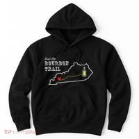 Bourbon Trail Map Kentucky Whiskey Drinking Hoodie thumb 0