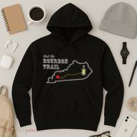 Bourbon Trail Map Kentucky Whiskey Drinking Hoodie thumb 3