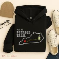 Bourbon Trail Map Kentucky Whiskey Drinking Hoodie thumb 4