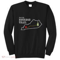 Bourbon Trail Map Kentucky Whiskey Drinking Sweatshirt thumb 0