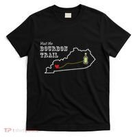 Bourbon Trail Map Kentucky Whiskey Drinking T-Shirt thumb 0