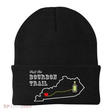 Bourbon Trail Map Kentucky Whiskey Drinking Beanie