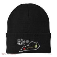Bourbon Trail Map Kentucky Whiskey Drinking Beanie thumb 0