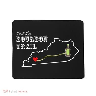 Bourbon Trail Map Kentucky Whiskey Drinking Mousepad