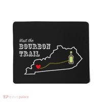 Bourbon Trail Map Kentucky Whiskey Drinking Mousepad thumb 0