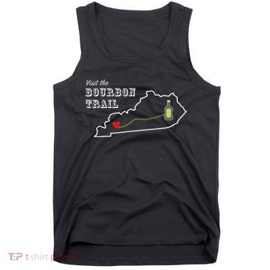 Bourbon Trail Map Kentucky Whiskey Drinking Tank Top