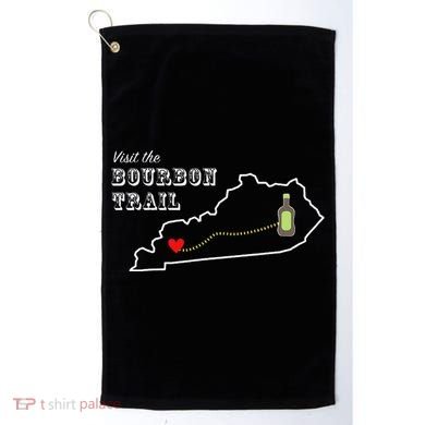 Bourbon Trail Map Kentucky Whiskey Drinking Golf Towel