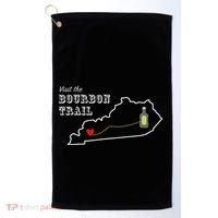 Bourbon Trail Map Kentucky Whiskey Drinking Golf Towel thumb 0