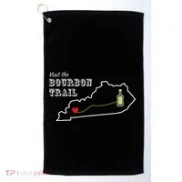 Bourbon Trail Map Kentucky Whiskey Drinking Golf Towel thumb 0