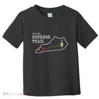 Bourbon Trail Map Kentucky Whiskey Drinking Toddler T-Shirt thumb 0