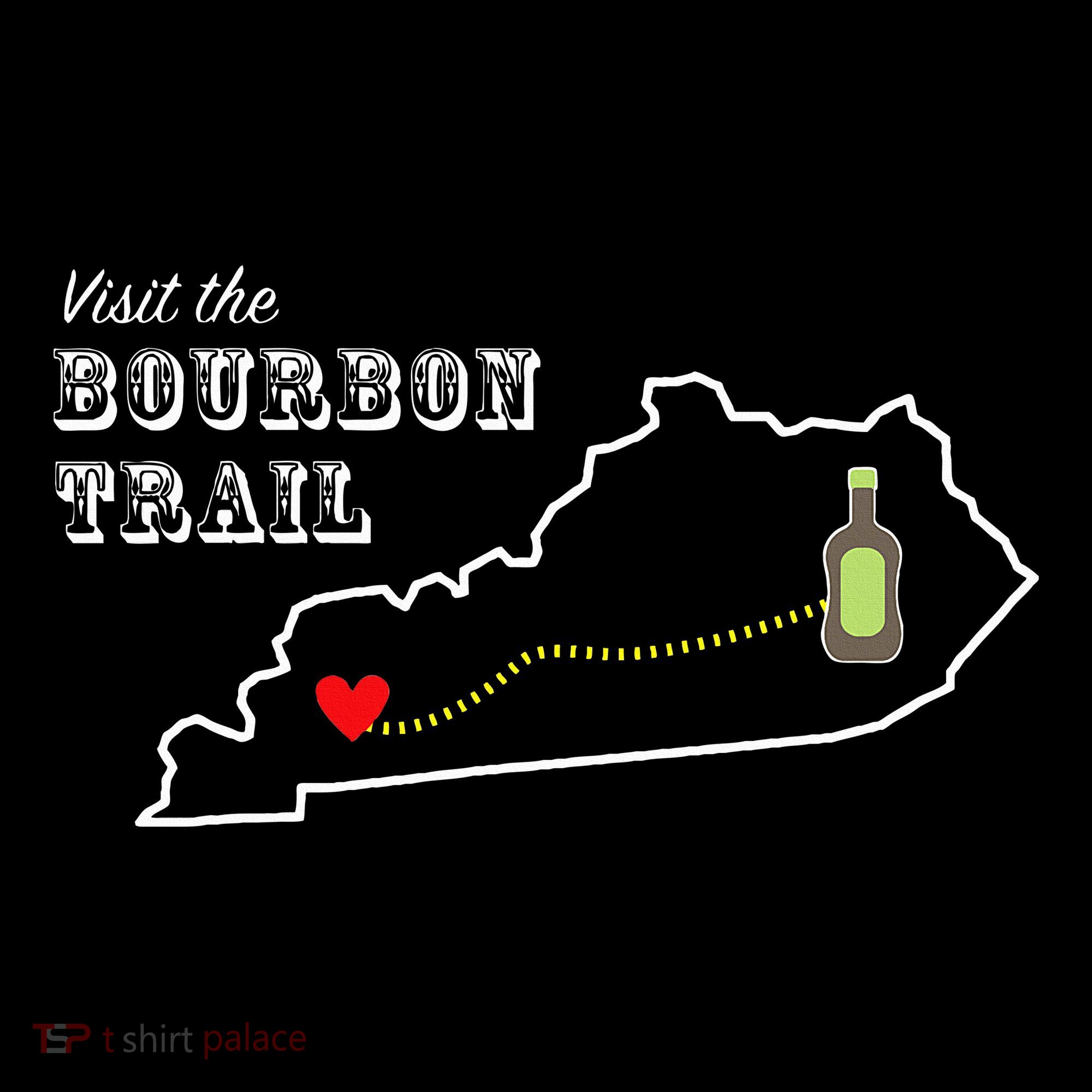 Bourbon Trail Map Kentucky Whiskey Drinking Toddler T-Shirt