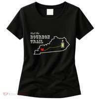 Bourbon Trail Map Kentucky Whiskey Drinking Women's T-Shirt thumb 0