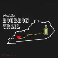 Bourbon Trail Map Kentucky Whiskey Drinking Women's T-Shirt thumb 6