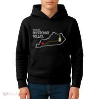 Bourbon Trail Map Kentucky Whiskey Drinking Kids Hoodie thumb 4