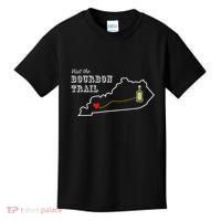 Bourbon Trail Map Kentucky Whiskey Drinking Kids T-Shirt thumb 0