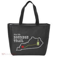 Bourbon Trail Map Kentucky Whiskey Drinking Tote Bag thumb 0