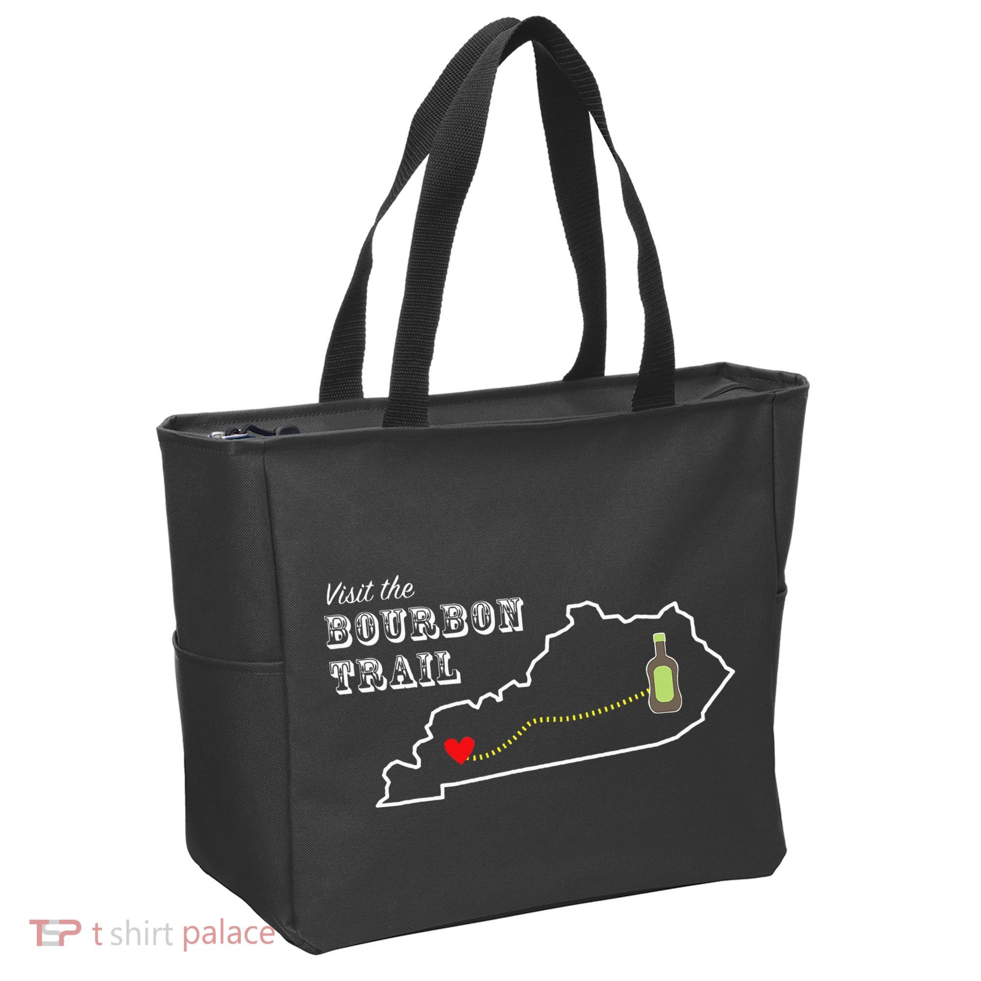 Bourbon Trail Map Kentucky Whiskey Drinking Tote Bag