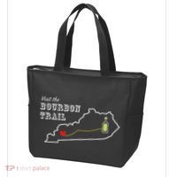 Bourbon Trail Map Kentucky Whiskey Drinking Tote Bag thumb 3