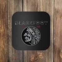 Blackfoot Tribe Native American Indian Born Proud Retro Coaster thumb 0