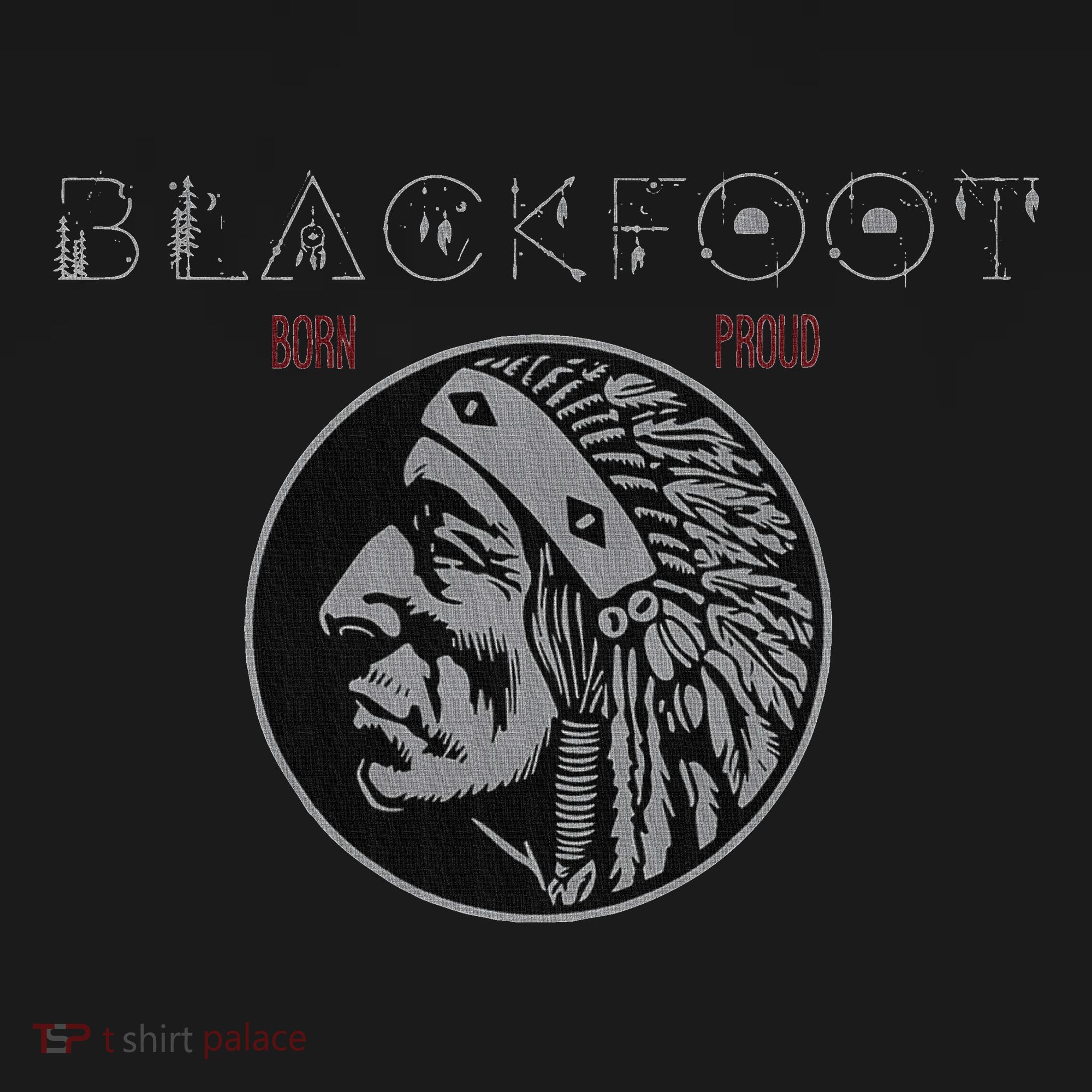 Blackfoot Tribe Native American Indian Born Proud Retro Women's Hoodie
