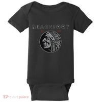 Blackfoot Tribe Native American Indian Born Proud Retro Baby Bodysuit thumb 0