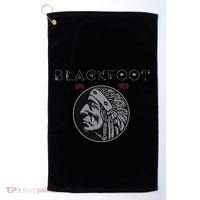 Blackfoot Tribe Native American Indian Born Proud Retro Golf Towel thumb 0