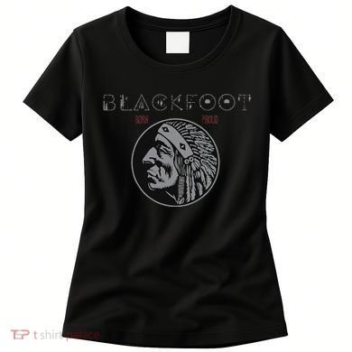 Blackfoot Tribe Native American Indian Born Proud Retro Women's T-Shirt
